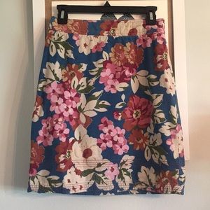 Boden Corduroy Floral Skirt/ Donating 1-18